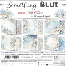 CC-F38-SBL-10 Craft O Clock Set of Papers 15x15 cm Something Blue