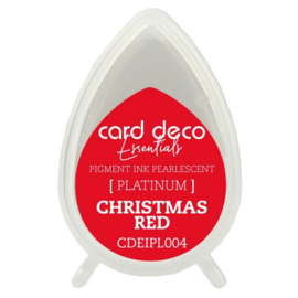 CDEIPL004 Card Deco Essentials Pigment Ink Pearlescent Christmas Red