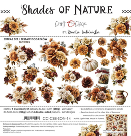 CC-C88-SON-14 Extras to Cut Set – Flowers & More – Shades Of Nature, 30,5x31,5cm, mirror print, 250 gsm - PAKKETPOST!!