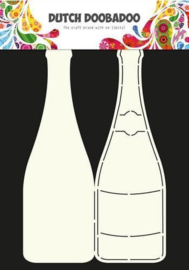470.713.602 Dutch Doobadoo Dutch Card Art Stencil Champagnefles A4