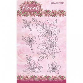 Clear Stamps - Amy Design - Pink Florals - Orchid - ADCS10079