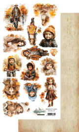 Alchemy of Art - In Autumn Colors - Cutting Sheet 30,5 x 15 cm - People
