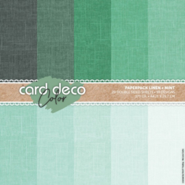 CDCPPA412001 Card Deco Color Paperpack – Linnen - Mint - A4