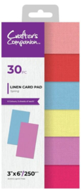 Floral Creations 3x6 Inch Linen Card Pad - Spring (CC-LPAD3X6-SPR)