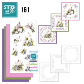 Stitch and Do 161 - set voor 3 borduurkaarten - KERST