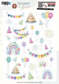 CD12333 Cutting Sheets - Designed by Anna - Party - Small Elements