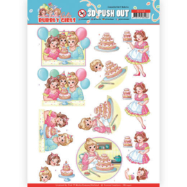 SB10440 Stansvel A4 - Bubbly Girls - Yvonne Design