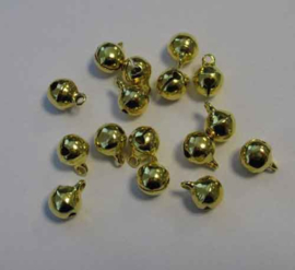 Belletjes Goud 8mm - 16 stuks - Hobby Crafting