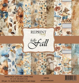 CRP080 Reprint - Hello Fall - Paperpack 12x12 Inch - PAKKETPOST!