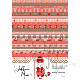 Juffrouw Muis - Cardstock Paperpad A4 formaat - Welkom Sinterklaas