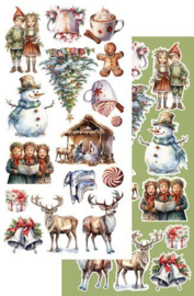 Art Alchemy - Extra's to Cut Out set - Merry Christmas - Flowers