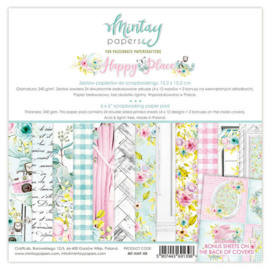 Paperpad 15x15cm - Happy Place - Mintay
