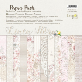 Lemoncraft - Paperpad - 30 x 30 cm - Linen Stories - PAKKETPOST!
