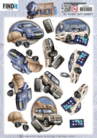 SB10976 3D Push Out - Amy Design - We Are Men - Cars