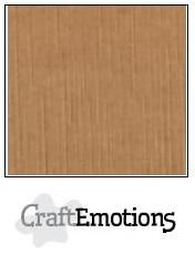 CraftEmotions linnenkarton 10 vel mokka 27x13,5cm 250gr