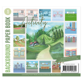 YCBPB10001 Background Paper Book 1  - Yvonne Creations - Activity