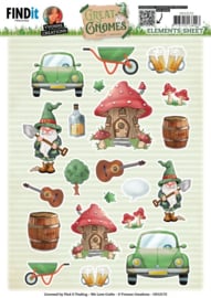 CD12172 Cutting Sheets - Yvonne Creations - Great Gnomes - Small Elements