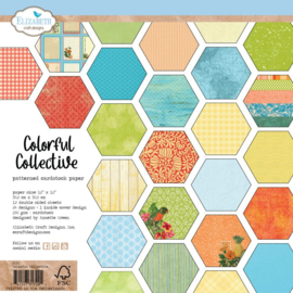 C030 Elizabeth Craft Design - Cardstock - Sunny Days Coll. - Colorful Collective - PAKKETPOST!!