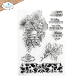 CS358 Elizabeth Craft Design - Joyous Christmas Collection - Clearstamp Flowers