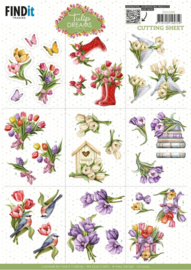 CD12295 3D Cutting Sheet - Amy Design - Tulip Dreams - Mini