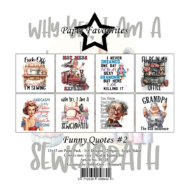 PF525 Paper Favourites 15x15 cm Funny Quotes 2