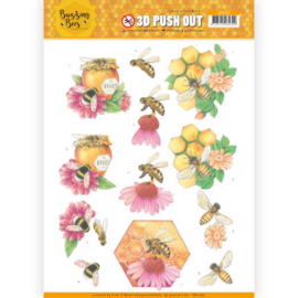 SB10367  Uitdrukvel A4 - Buzzing Bees - Jeanine's Art