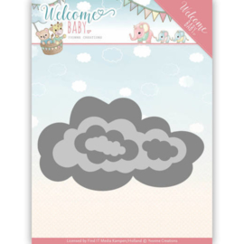 YCD10137 Snij- en embosmal - Welcome Baby - Yvonne Creations