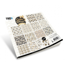BBPP10026 Paperpack - Berries Beauties - Golden Whisper 20 x 20 cm