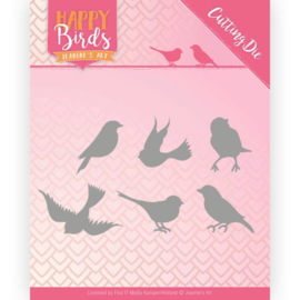 JADD10090 Snij- en embosmal - Happy Birds - Jeanine's Art