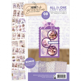 BBCB10008 Berries Beauties - All-in-one Craft Book 8 - Purple flowers