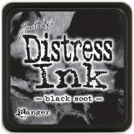 Black Soot - Mini Distress Inkt - Ranger