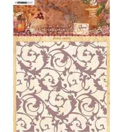 JMA-WAC-EMB07 - JMA Embossing Folder Floral swirls Warm & Cozy nr.07