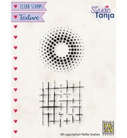 TXCS024 Clearstempel - Dots & squares - Nellie Snellen
