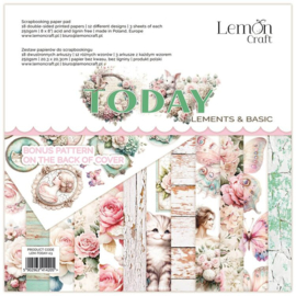 LEM-TODAY-03 Lemon Craft - Today - Paper Pad Elements and Basic 20.3x20.3cm