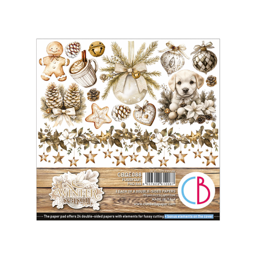 Winter Season 6x6 Inch Fussy Cut Pad (24pcs) (CBQE088)