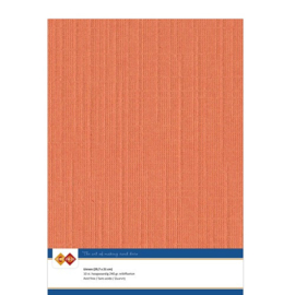 11 Orange - Linnen Karton A4 - 10 stuks - 240 gram - Card Deco