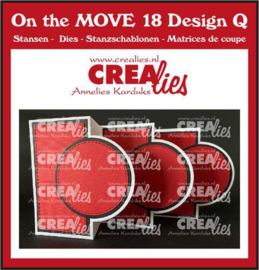 Crealies On the MOVE Design Q Cirkels CLMOVE18 folded: 10 x 12 cm