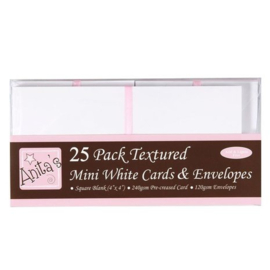 4x4 Inch Cards & Envelopes White (25pk) (ANT 1515000)