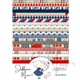 Juffrouw Muis - Cardstock Paperpad A4 formaat - Special Delivery