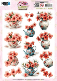 SB11114 3D Pushout Sheet - Berries Beauties - Blooming Harmony - Blooming Elegance