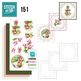 Stitch and Do 151 - set voor 3 borduurkaarten