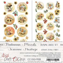 Craft O' Clock - Autumn Moods - Digi Label Autumn Set