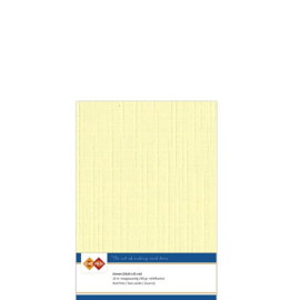 03 Licht Geel - Linnen Karton A5 - 10 stuks - 240 gram - Card Deco