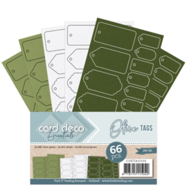 CDETAG004 Tags Green - Card Deco