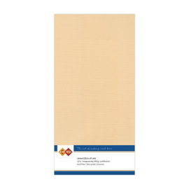 8 Zand - Linnen Kaarten 4 kant 13.5x27cm - 10 stuks - 200 grams - Card Deco