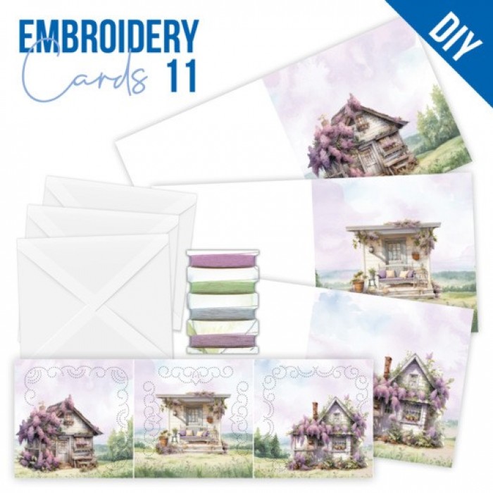 STDOPP011 Stitch and Do Cards 11 - Berries Beauties - Lilacs