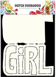 470.713.649 Dutch Doobadoo Dutch Card Art tekst Girl A5