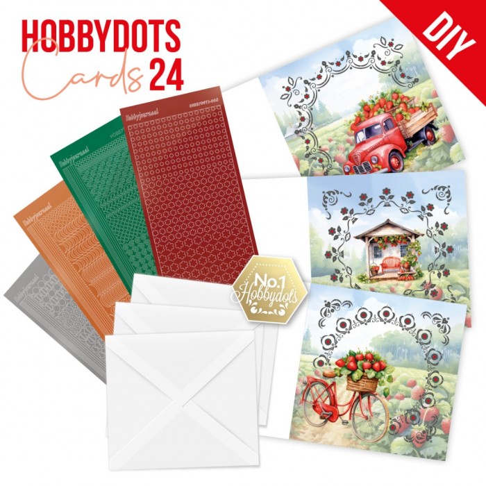 DODOPP024 Dot and Do Cards 24 - Berries Beauties - Strawberries
