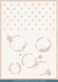 CDEST057 Stencil - Card Deco Essentials - Coffee to Go - A5