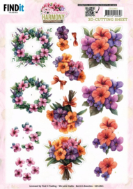 CD12461 3D Cutting Sheet - Berries Beauties - Blooming Harmony - Blooming Bouquet
